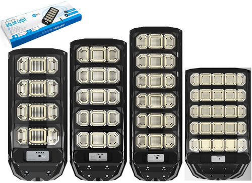LAMPIONE SOLARE LED 400W 600W 800W 1200W SENSORE Movimento E Crepuscolare IP65