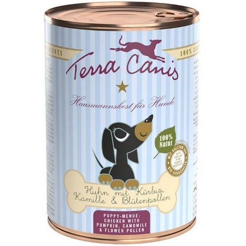 Terra Canis Puppy Pollo con zucca, camomilla e polline di fiore 400 gr