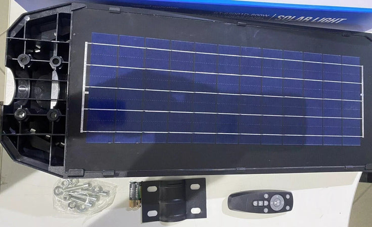 LAMPIONE SOLARE LED 400W 600W 800W 1200W SENSORE Movimento E Crepuscolare IP65