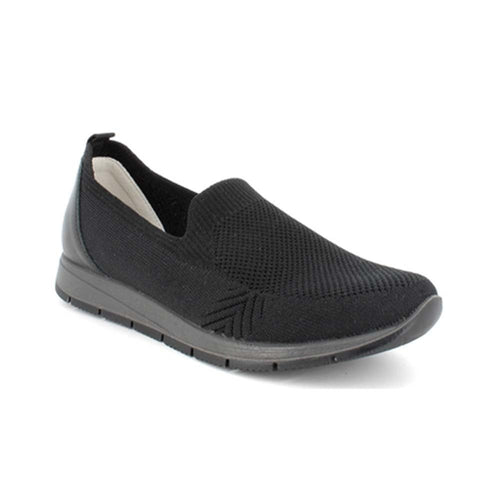 SCARPA DONNA SLIP ON IN TELA NERA