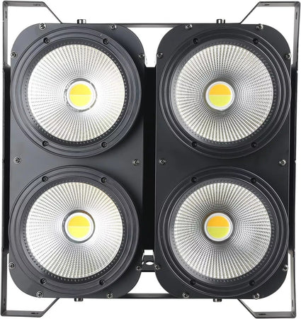 BLINDER ACCECATORE DMX COB LED 4x100W Proiettore BIANCO CALDO E FREDDO Powercon