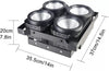 BLINDER ACCECATORE DMX COB LED 4x100W Proiettore BIANCO CALDO E FREDDO Powercon