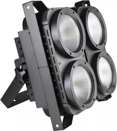 BLINDER ACCECATORE DMX COB LED 4x100W Proiettore BIANCO CALDO E FREDDO Powercon