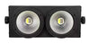BLINDER ACCECATORE DMX COB LED 2x100W PROIETTORE RGBW 8 CANALI LUCI PALCOSCENICO