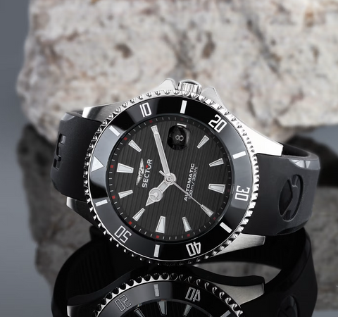Orologio SECTOR uomo 230 Automatico datario gomma nero