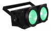 BLINDER ACCECATORE DMX COB LED 2x100W PROIETTORE RGBW 8 CANALI LUCI PALCOSCENICO