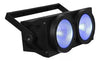 BLINDER ACCECATORE DMX COB LED 2x100W PROIETTORE RGBW 8 CANALI LUCI PALCOSCENICO