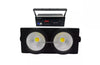 BLINDER ACCECATORE DMX COB LED 2x100W BIANCO CALDO E FREDDO 4-8 CANALI Powercon