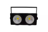 BLINDER ACCECATORE DMX COB LED 2x100W BIANCO CALDO E FREDDO 4-8 CANALI Powercon