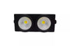 BLINDER ACCECATORE DMX COB LED 2x100W BIANCO CALDO E FREDDO 4-8 CANALI Powercon