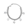 2JEWELS - Bracciale in acciaio con stelle pendenti