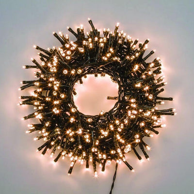 Luci di natale catena TLE con led Ø 5 mm da esterno con trasformatore