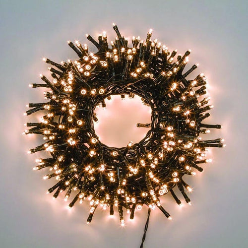 Luci di natale catena TLE con led Ø 5 mm da esterno con trasformatore