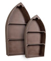Mensola Boat struttura in legno MDF per interni set da 2