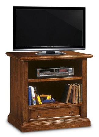 MOBILI 2G - PORTA TV IN LEGNO 1 CASSETTO GREZZO L.85 P.47 H.79 (1556)