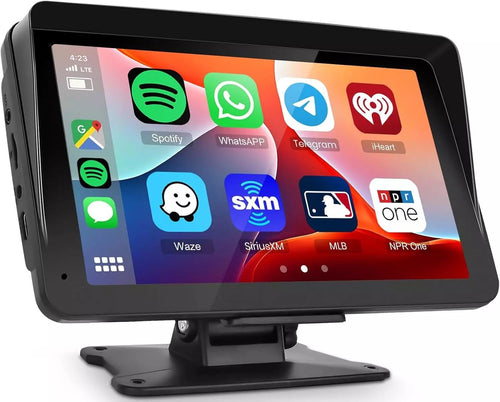 Autoradio Portatile Carplay Display per Auto, Schermo 7 Pollici IPS Touchscreen