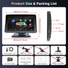 Autoradio Portatile Carplay Display per Auto, Schermo 7 Pollici IPS Touchscreen