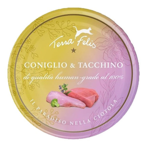 Terra Felis coniglio e tacchino 80 gr