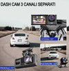 TELECAMERA PER AUTO DASHCAM FULL HD DVR CAR VIDEO CAMERA VISIONE NOTTURNA 3 CAM