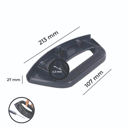 Maniglia Lavatrice Oblò nera Ariston C00291848