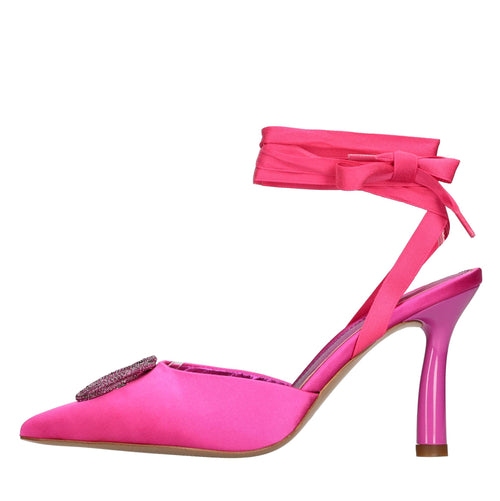 Emanuelle Vee Scarpe con Tacco Fucsia da donna