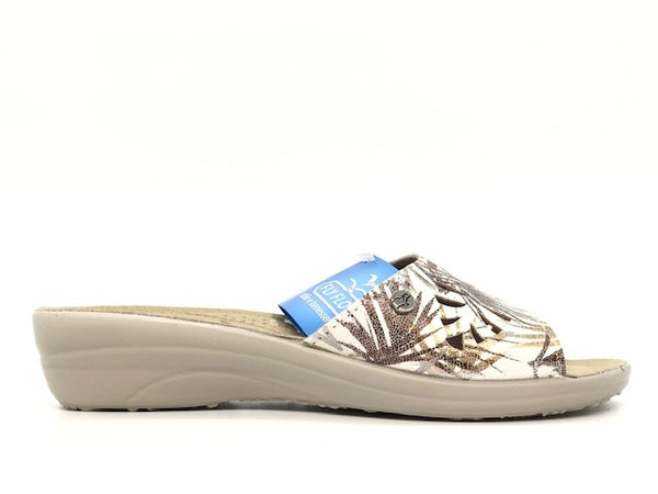 FLY FLOT Ciabatta donna aperta a fascia bianco
