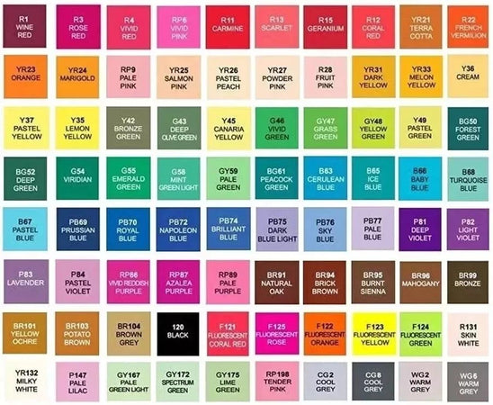 Pennarelli 168 Colori Doppia Punta Grossa e Fine Asciugatura Rapida Evidenziatore