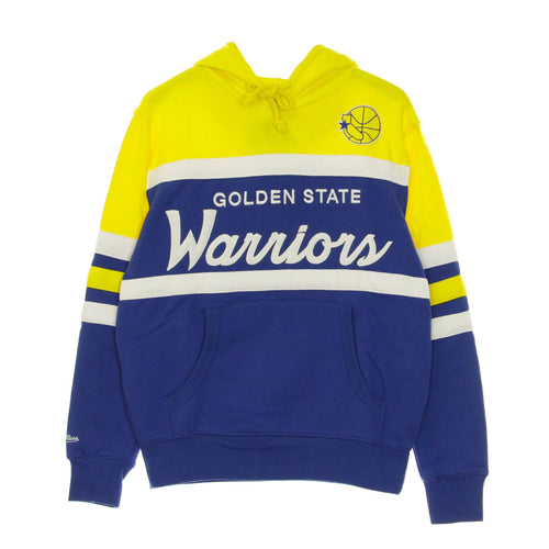 MITCHELL & NESS Felpa Cappuccio Uomo Nba Head Coach Hoody Golwar Original Team Colors da uomo