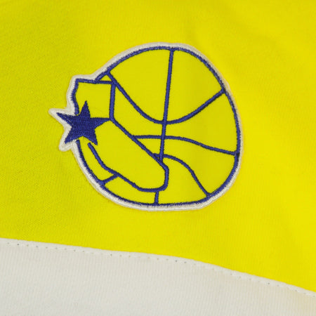 MITCHELL &amp; NESS Felpa Cappuccio Uomo Nba Head Coach Hoody Golwar Original Team Colors da uomo