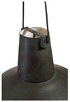 Biscottini Lampadario Industrial a sospensione non elettrificato L50xPR50xH30 cm in ferro finitura verde anticata
