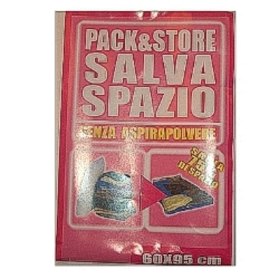 1 Busta Salvaspazio Da Viaggio 40x95cm Per Aspirapolvere Universale Mc O576