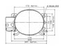 Compressore 1/7hp 116W 6.9cc R600 Cubigel HYJ69MCA