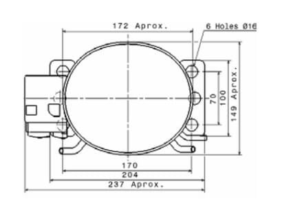 Compressore 1/7hp 116W 6.9cc R600 Cubigel HYJ69MCA