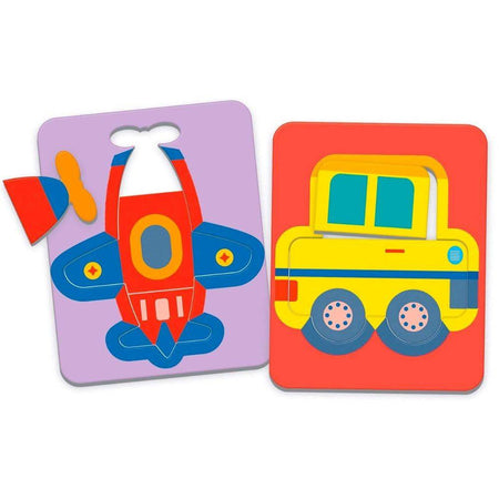 Clementoni Little Match Puzzle Ad Incastro Tema Veicoli Gioco Per Bambini 2+