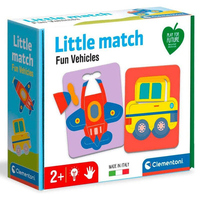 Clementoni Little Match Puzzle Ad Incastro Tema Veicoli Gioco Per Bambini 2+