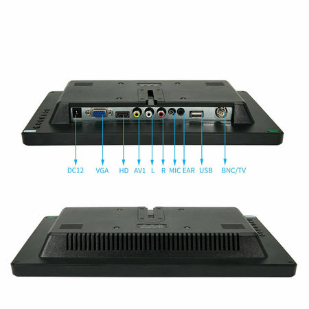 Monitor HDMI VGA Schermo LCD TFT 13.3 POLLICI 1080p Altoparlante BNC USB RCA