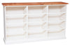 Biscottini Cassettiera Country 12 cassetti Legno Tiglio Bianco Naturale 170x40x100 Made