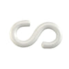 CONNEX - 4 GANCI A S APERTI IN PLASTICA BIANCA 3,8X25