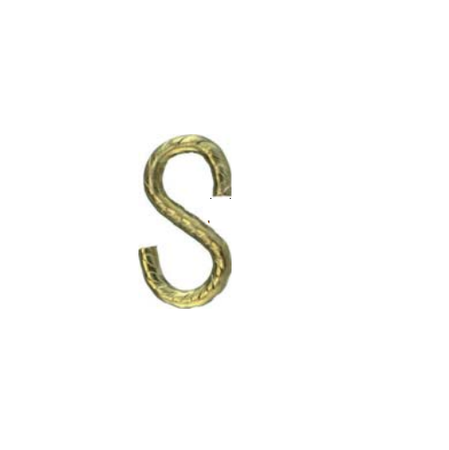 CONNEX MASIDEF - 2 GANCI A "S" OTTONATI 3,8X40