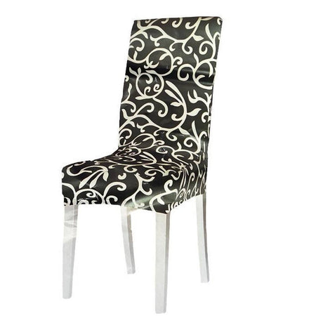 Set 2 Pz Coprisedia Copertura Spalliera Elasticizzati Con Ghirigori Vari Colori