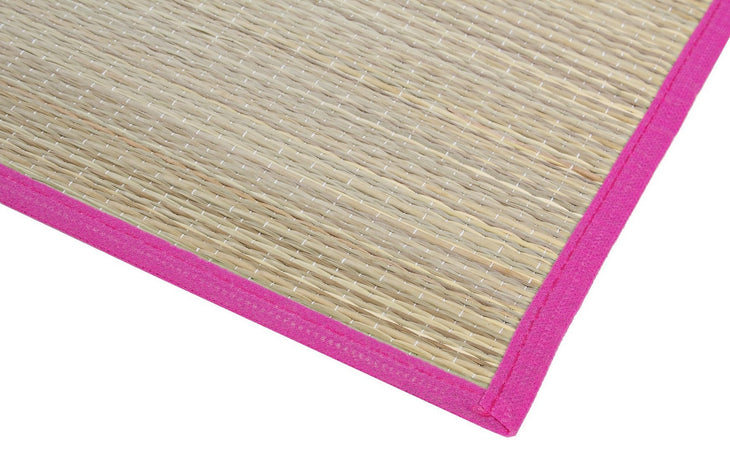 Stuoia da spiaggia e campeggio in paglia richiudibile con laccetto 180 x 60 cm
