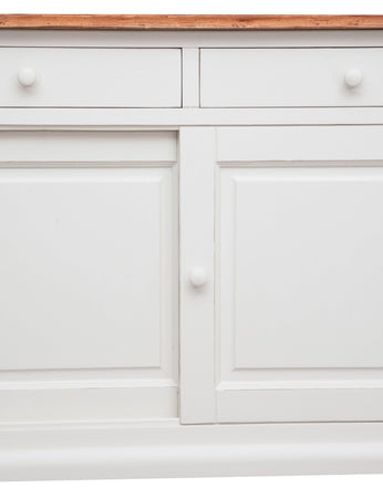 Biscottini Credenza Biscottini Country legno massello tiglio bianca anticata piano