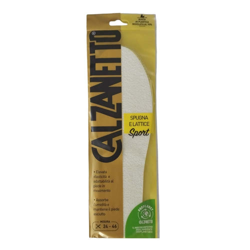 CALZANETTO SOLETTA SPORT SPUGNA-LATTICE