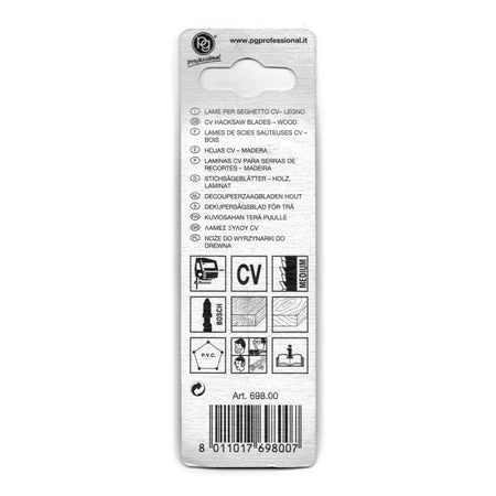 Lame attacco a T da 85/100mm per seghetto alternativo per legno dentatura media