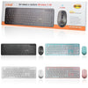 Kit Tastiera Mouse Wireless 2.4ghz 10mt Senza Fili 800-1600 Dpi 104 Tasti Mk1565