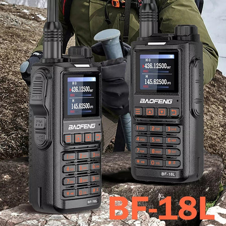 BAOFENG BF-18L radio bidirezionale TFT doppia banda ricaricabile walkie talkie 5W