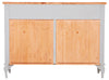 Biscottini Biscottini Credenza Country Legno Massello Tiglio Bianca Anticata 123x42x92.5