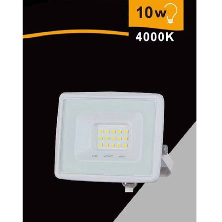 Faretto Led Faro 10 Watt 900lm Ip65 Bianco Luce Calda Fredda Naturale Ek02-10w-b