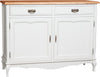 Biscottini Biscottini Credenza Country Legno Massello Tiglio Bianca Anticata 123x42x92.5