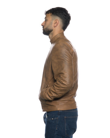 U010 - Giacca Uomo Cuoio in vera pelle